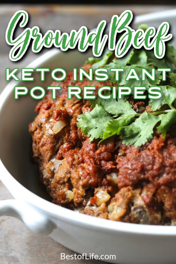 There are plenty of Instant Pot keto hamburger recipes that will make using your Instant Pot easier and sticking to your ketogenic diet tastier. Instant Pot Recipes | Instant Pot Recipes with Ground Beef | Keto Instant Pot Recipes | Easy Beef Recipes | Weight Loss Recipes | Instant Pot Weight Loss | Low Carb Recipes | Low Carb Beef Recipes | Instant Pot Recipes with Beef via @thebestoflife