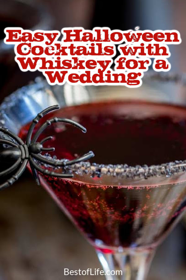 Halloween cocktails with whiskey are not only delicious Halloween party cocktails, but also a delicious fall cocktail recipe that everyone will enjoy. Glowing Halloween Cocktails | Classy Halloween Cocktails | Wedding Cocktail Recipes | Drink Recipes for Weddings | Drink Recipes for Halloween Parties | Halloween Party Recipes | Halloween Party Cocktails | Whiskey Cocktails for Fall | Fall Cocktails